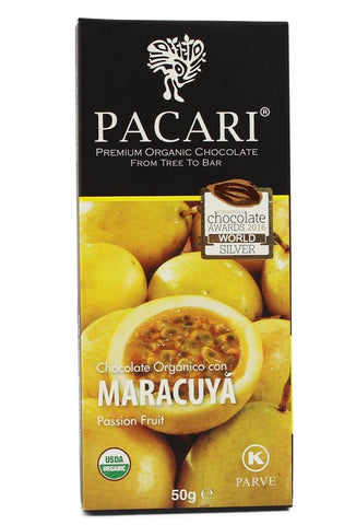 Pacari Barra de Chocolate Orgánico - Maracuya 60%|Organic Dark Chocolate|50 gr