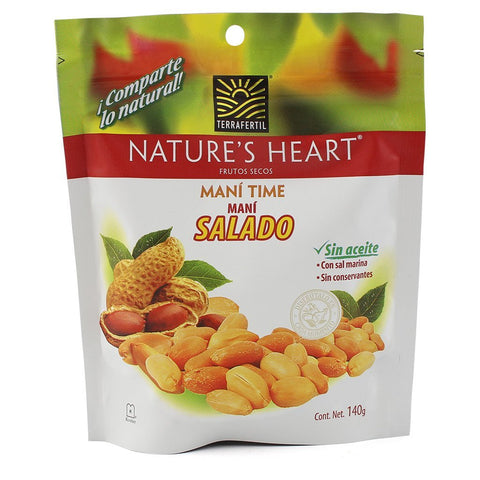 Nature's Heart Maní Time - Salado|Salted Peanuts|140 gr