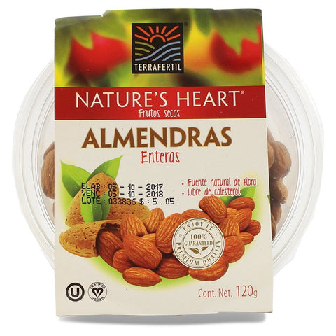 Nature's Heart Almendras|Almonds|120 gr