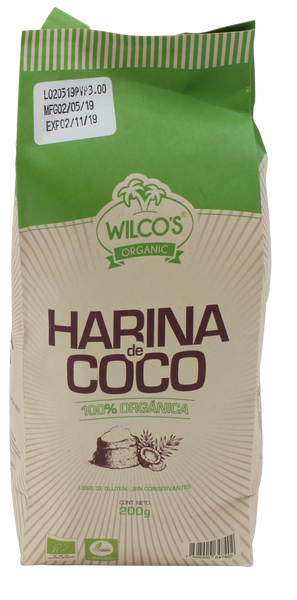 Wilco's Harina de Coco Orgánica|Organic Coconut Flour|200 gr