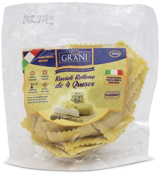 Grani Ravioli de Cuatro Quesos|4 Cheese Ravioli|300 gr