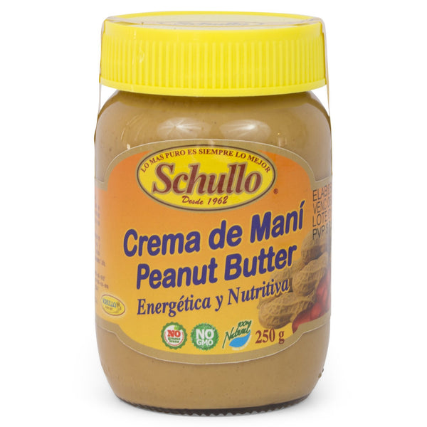 Schullo Crema de Maní|Peanut Butter|250 gr