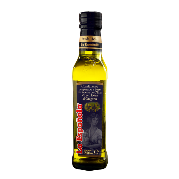 La Española Aceite de Oliva Extra Virgen al Orégano|Oregano Olive Oil|250 ml