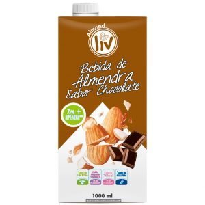 Liv Bebida de Almendra Sabor Chocolate|Chocolate Flavor Almond Drink|1 Litro