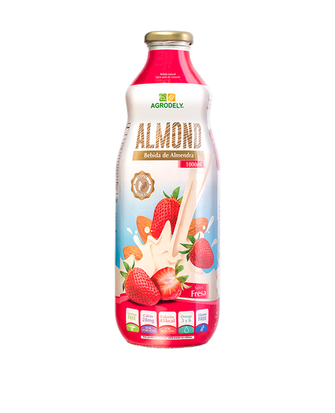 Liv Bebida de Almendra con Fresa|Almond Drink with Strawberry|1 Litro