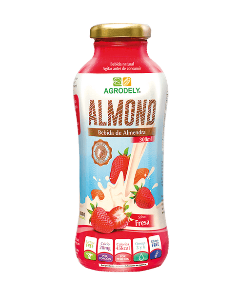 Liv Bebida de Almendra con Fresa|Almond Drink with Strawberry|300 ml