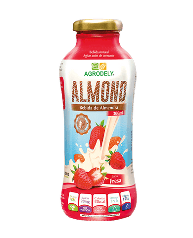 Liv Bebida de Almendra con Fresa|Almond Drink with Strawberry|300 ml