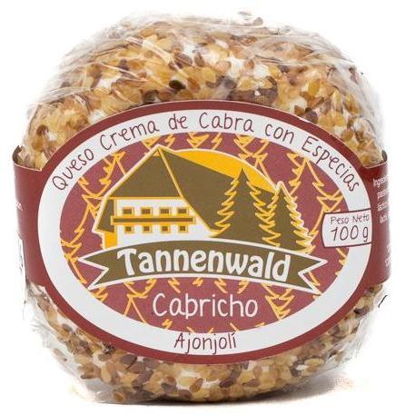 Tannenwald Queso de Cabra - Ajonjolí|Goat Cheese - Sesame|100 gr