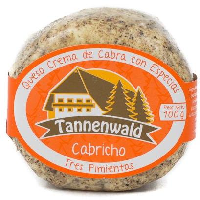 Tannenwald Queso de Cabra - Tres Pimientas|Goat Cheese - 3 Peppers|100 gr