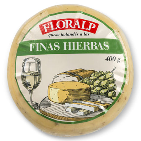 Floralp Queso Holandés Finas Herbas|Finas Hierbas Cheese|400 gr