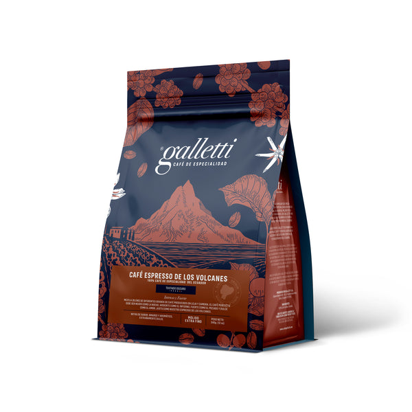 Galletti Café Molido Espresso De Los Volcanes|Ground Coffee|340 gr