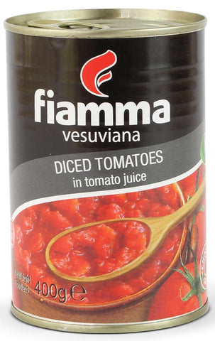 Fiamma Vesuviana Tomate Cortado|Diced Tomatoes|400 gr