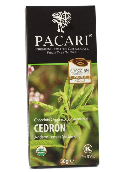 Pacari Barra de Chocolate - Cedrón|Dark Chocolate - Cedrón|50 gr