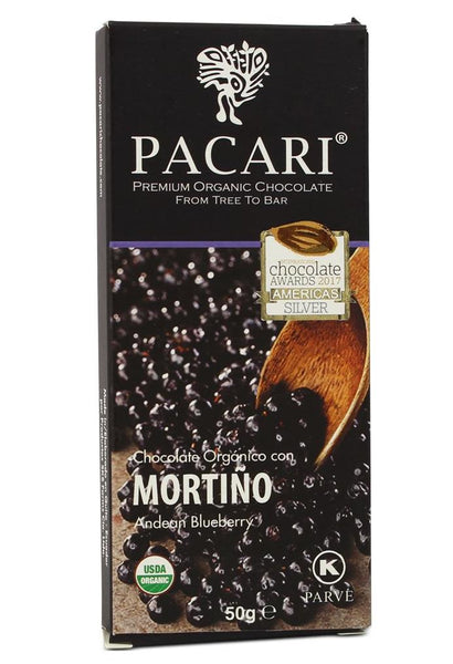 Pacari Barra de Chocolate - Mortiño|Dark Chocolate - Blueberry|50 gr
