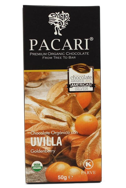 Pacari Barra de Chocolate - Uvillas|Dark Chocolate - Goldenberry|50 gr