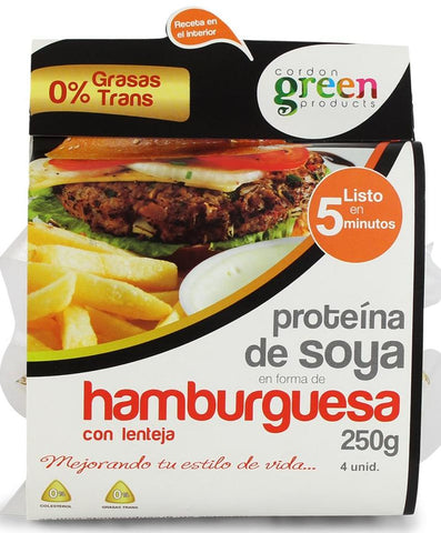 Cordon Green Products Hamburguesa de Lenteja|Lentil Veggie Burger|250 gr