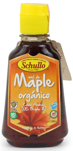 Schullo Miel de Maple Orgánico|Organic Maple Syrup|300 gr