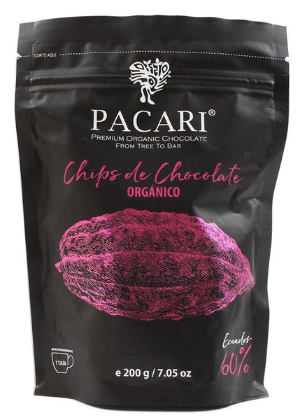 Pacari Chispas de Chocolate - 60% Cacao|Chocolate Chips|200 gr