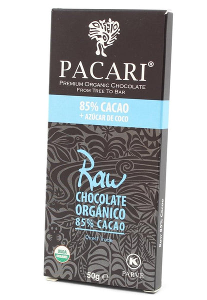 Pacari Barra de Chocolate - Raw 85%|Pure Dark Chocolate|50 gr
