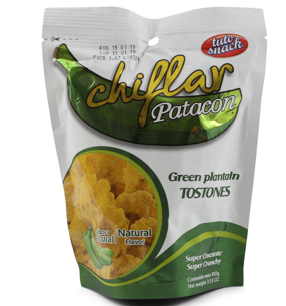 Tuto Snacks - Chiflar Patacón Natural|Patacón - Plain|100 gr