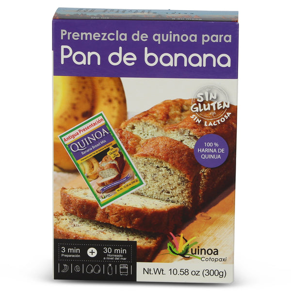 Quinoa Harina para Pan de Banana - Sin Gluten|Quinoa Banana Bread Mix|300 gr