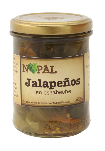 Nopal Jalapeño en Escabeche|Pickled Jalapeños|220 gr