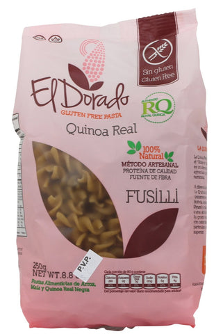 El Dorado Pasta de Quinoa Real - Fusilli|Gluten Free Quinoa Pasta|250 gr