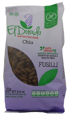 El Dorado Pasta de Chía - Fusilli|Gluten Free Pasta|250 gr