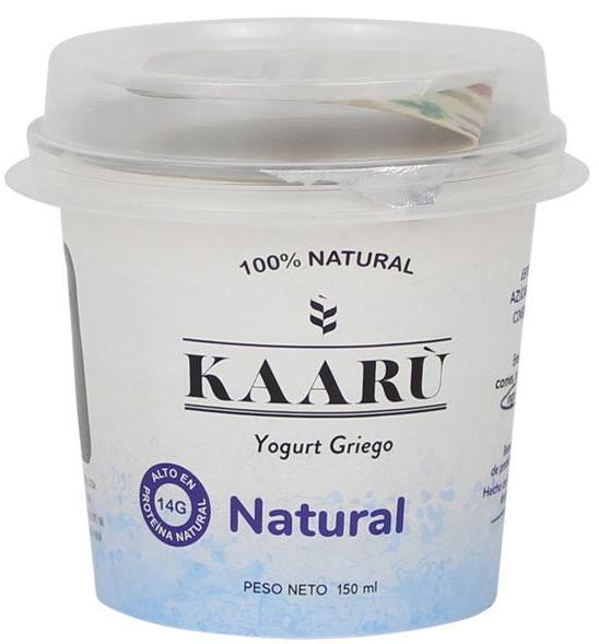 Kaaru Yogur Tipo Griego - Natural|Greek Yogurt - Plain|150 ml