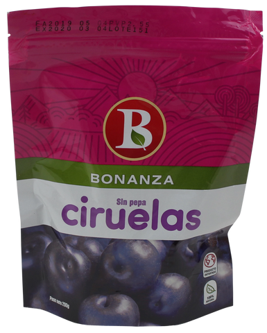 Bonanza Ciruela Sin Pepa|Seedless Prunes|200 gr