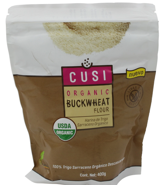 Cusi Harina de Trigo Sarraceno|Organic Buckwheat Flour|400 gr