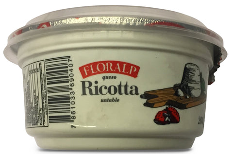 Floralp Queso Ricotta Untable|Spreadable Ricotta Cheese|200 gr