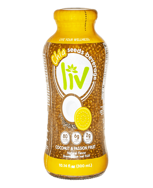 Liv Jugo Maracuya y Coco con Chía|Passion fruit and Coconut Juice with Chia|300 ml