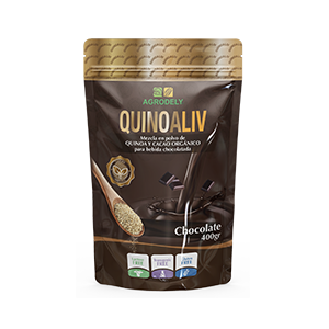 Agrodely Polvo de Quinoa y Cacao Orgánico|Quinoa and Cocoa Powder|400 gr