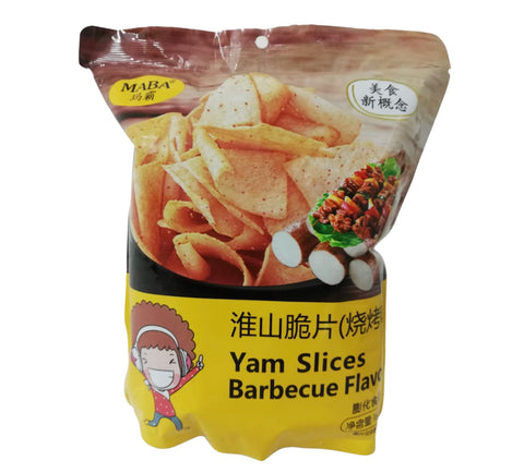 Maba Chips de Camote Chino Sabor a Barbecue|Yam Slices Barbecue Flavor|168 gr