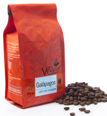 Vélez Café Galápagos - Grano|Whole Bean Coffee - Galápagos|340 gr