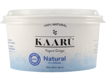 Kaaru Yogur Tipo Griego - Natural|Greek Yogurt - Plain|500 ml