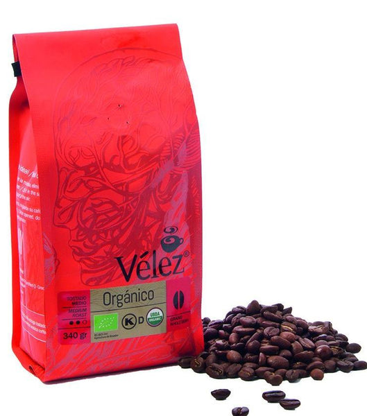 Vélez Café Orgánico - Grano|Organic Whole Bean Coffee|340 gr