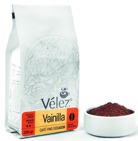 Vélez Café Vainilla - Grano|Whole Bean Coffee - Vanilla|250 gr